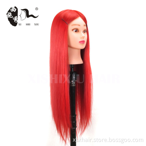 synthetic practice mannequin training head for barber